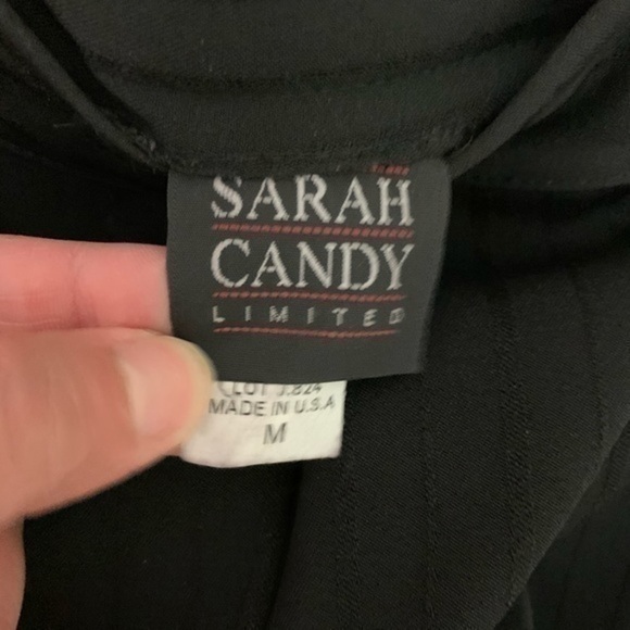 Sarah Candy Black Dress Pants Stretch Size Medium - Picture 5 of 9